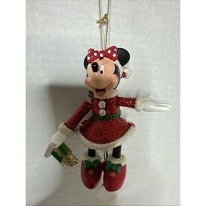 Disney Parks Minnie Mouse Marionette Puppet Pull String Christmas Ornament Orn59
